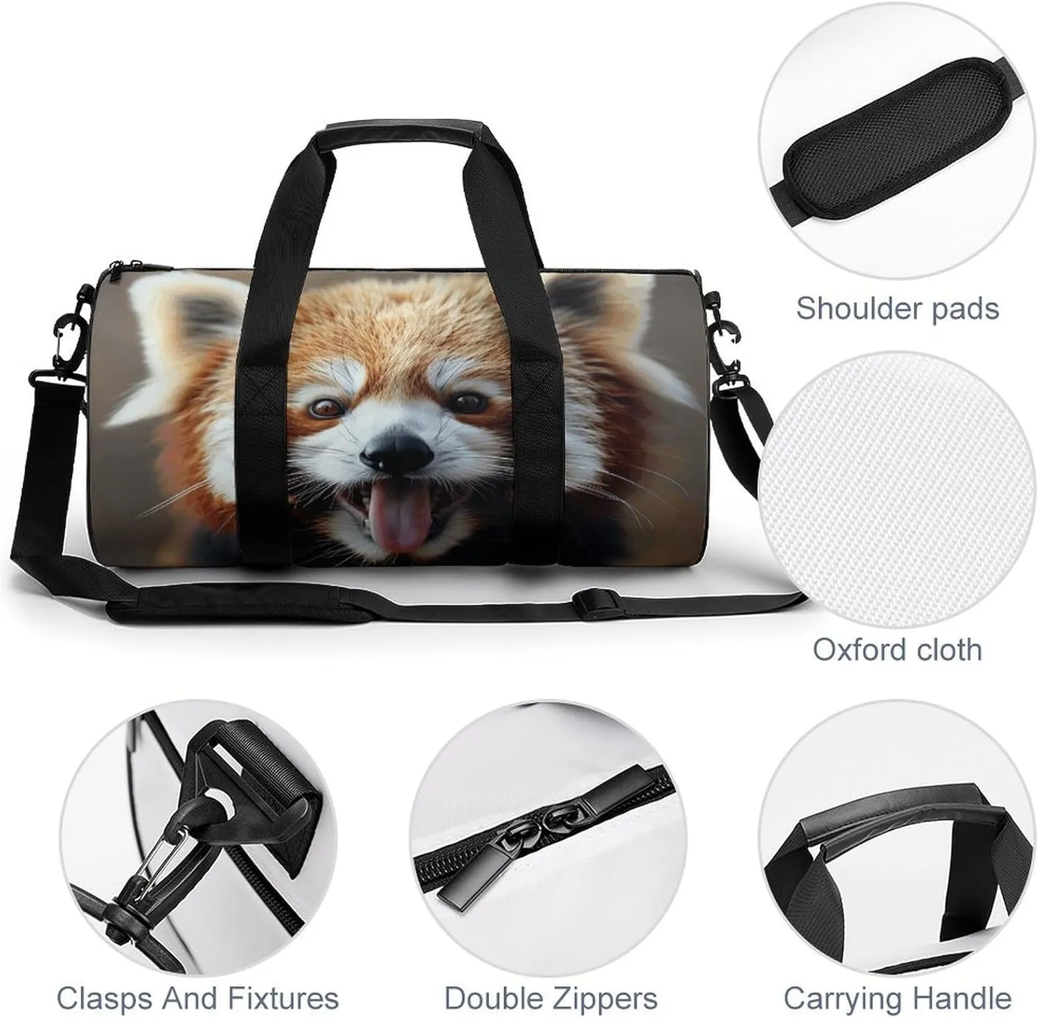 Travel Duffel Bag for Men And Women,Sticking Out Tongue Waterproof Sports Fitness Bag Portable Travel Duffel Bag