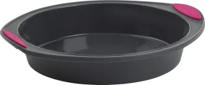 Trudeau Round Silicone Cake Pan, 9 inch, Fuchsia