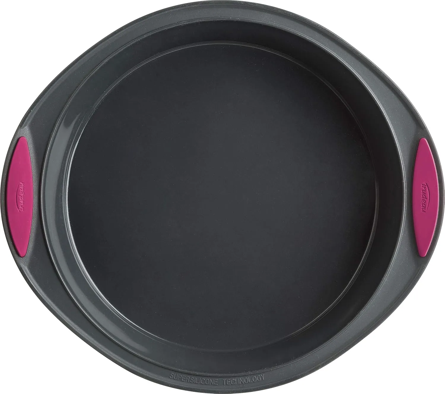 Trudeau Round Silicone Cake Pan, 9 inch, Fuchsia