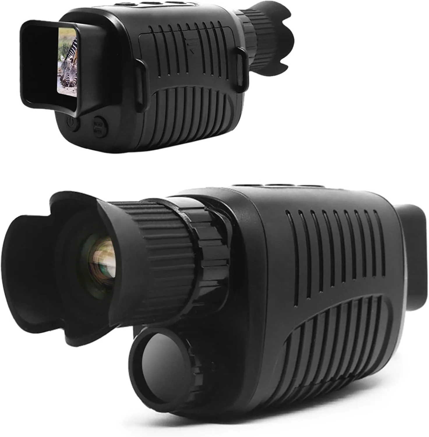 Upgraded Monocular with 64GB Card, Waterproof Digital Infrared Monocular Telescope for 100% Darkness, Goggles for Adult Hunting Camping