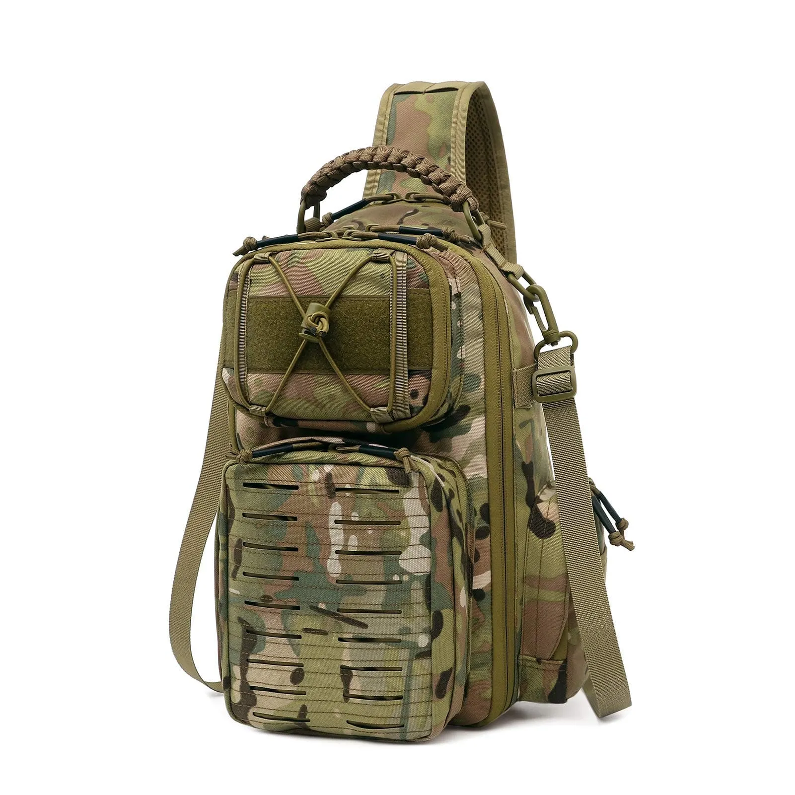 Upgraded Tactical Sling Bag with Waterproof and Anti-Cut Features for Military Use