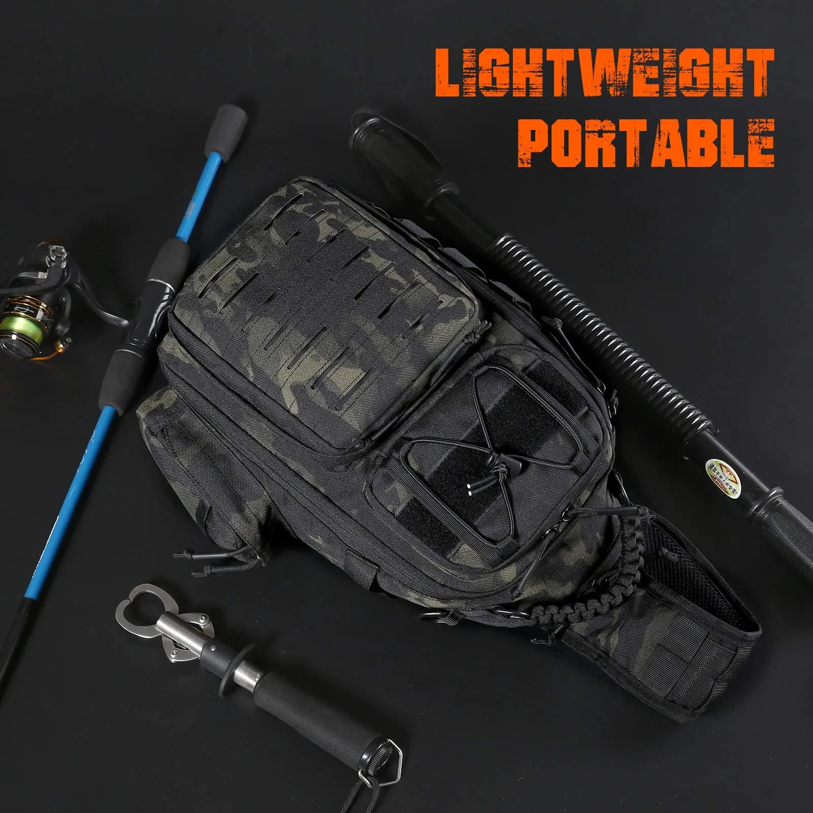 Upgraded Tactical Sling Bag with Waterproof and Anti-Cut Features for Military Use
