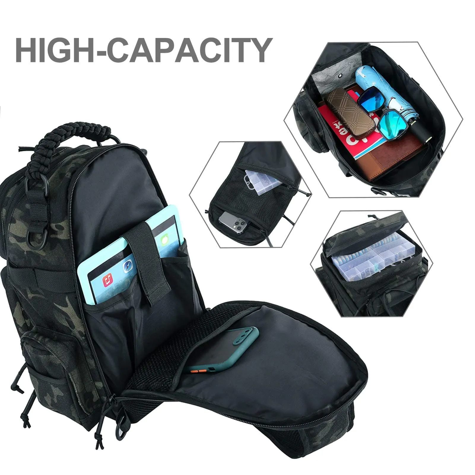 Upgraded Tactical Sling Bag with Waterproof and Anti-Cut Features for Military Use
