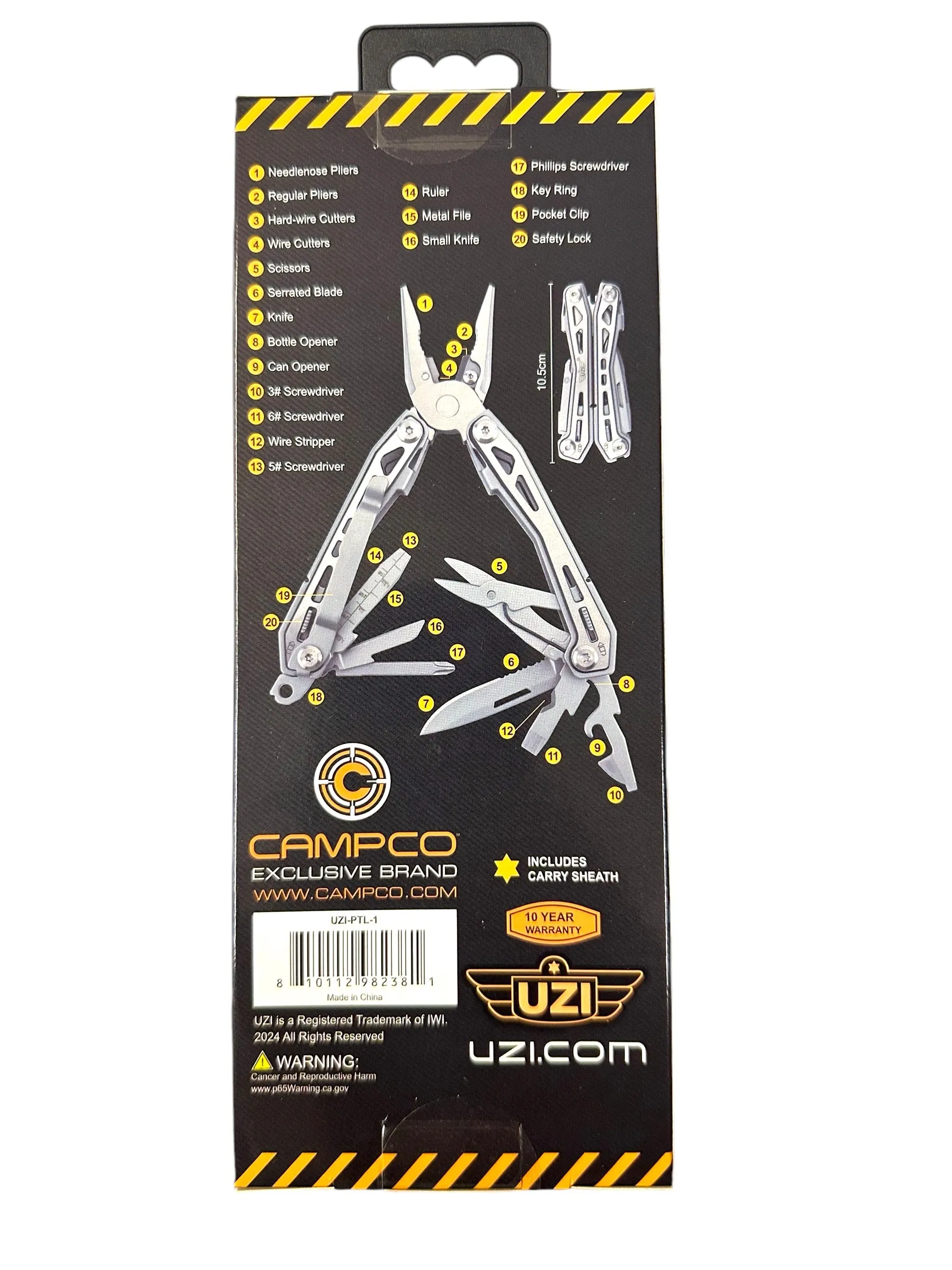 UZI MULTI-FUNCTIONAL PLIER / TOOL