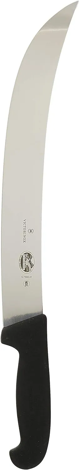 Victorinox Cutlery 12-Inch Curved Cimeter Knife, Black Fibrox Handle