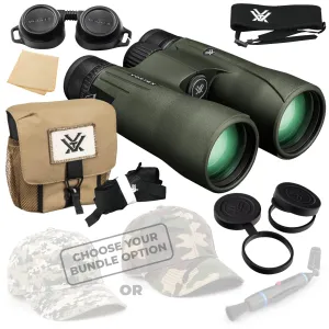 Vortex Optics Viper HD 10x50 Roof Prism Binocular V202 with with Free Hat and Wearable4U Bundle