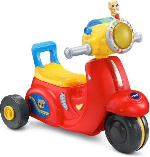 VTech 2-in-1 Map and Go Scooter for Toddlers, Red