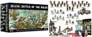 Warlord Bolt Action Battle of The Bulge Starter Set - Role Playing Strategy Board Games for Adults, Table Top WWII Strategic Wargaming Kit - Tabletop Military History RPG with Terrain