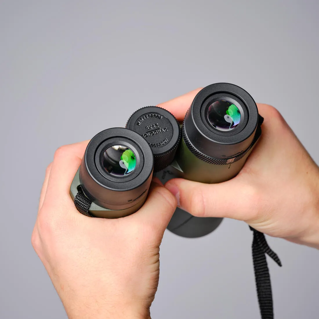 Waterproof hunting binoculars 500 8x42 - khaki