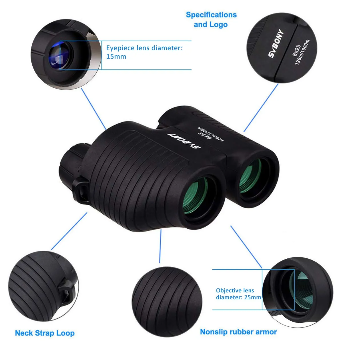 Waterproof Portable Binoculars