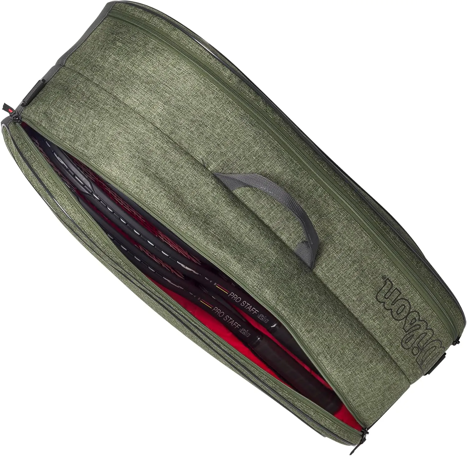 WILSON Team Tennis Racket Bag - Heather Green and Heather Grey