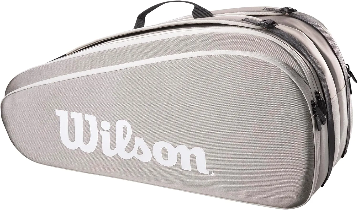 WILSON Tour Tennis Racket Bag - Dark Green and Stone Grey