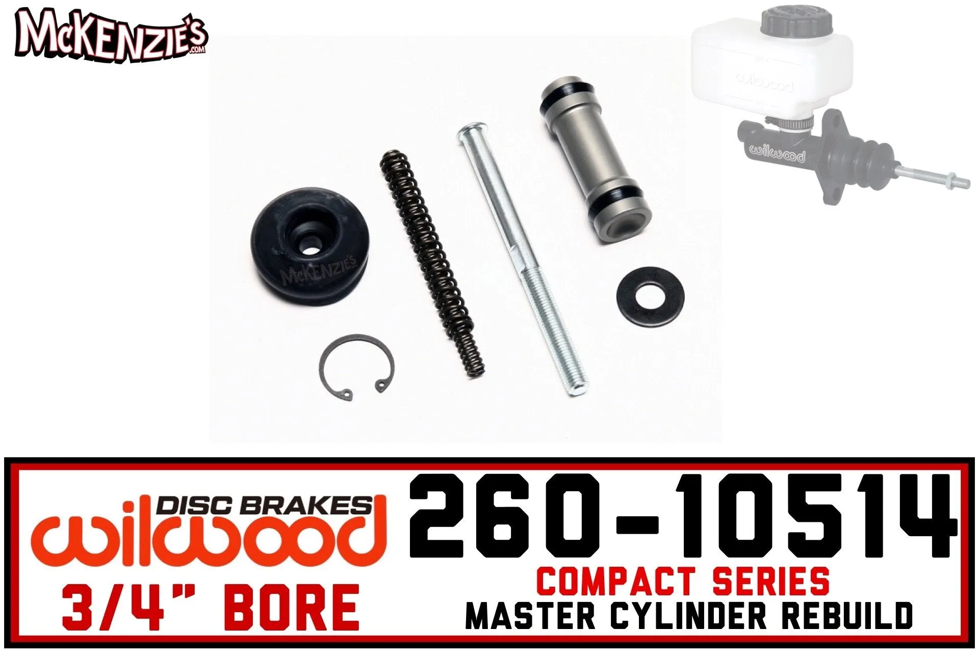 Wilwood 260-10514 | 3/4" Compact M/C Rebuild Kit
