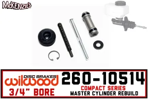 Wilwood 260-10514 | 3/4" Compact M/C Rebuild Kit