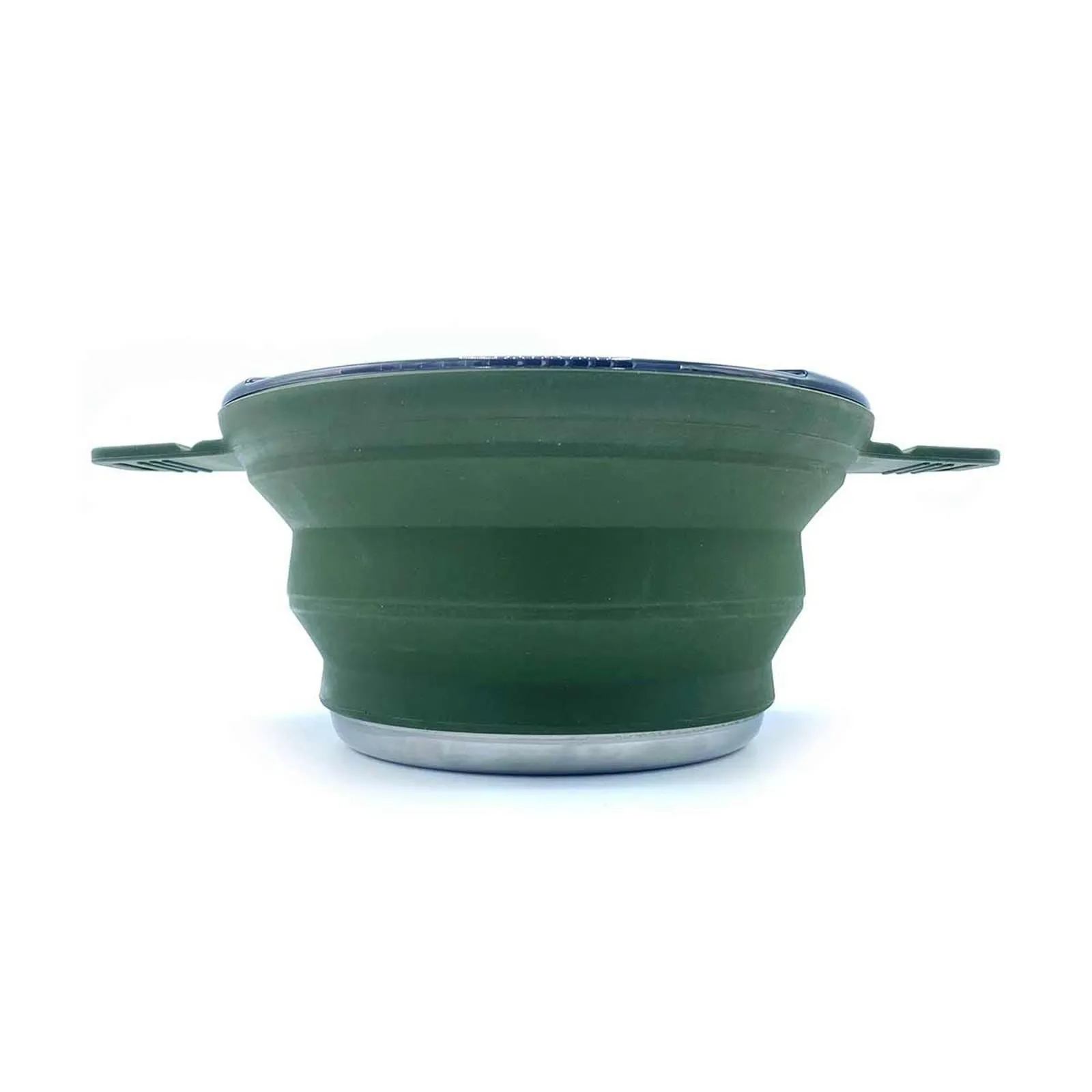 Wolf Outdoors EzyStow Collapsible Cooking Pot 2.5L Olive Green