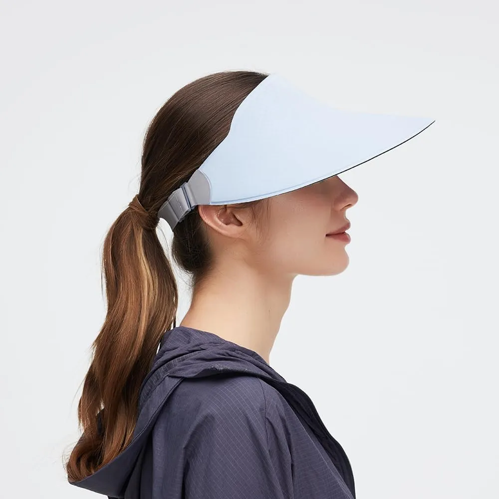 Women Wide Brim Sun Visor Hat Foldable UPF 50  Roll Up Packable Beach Cap Double Sided Wear UPF50 