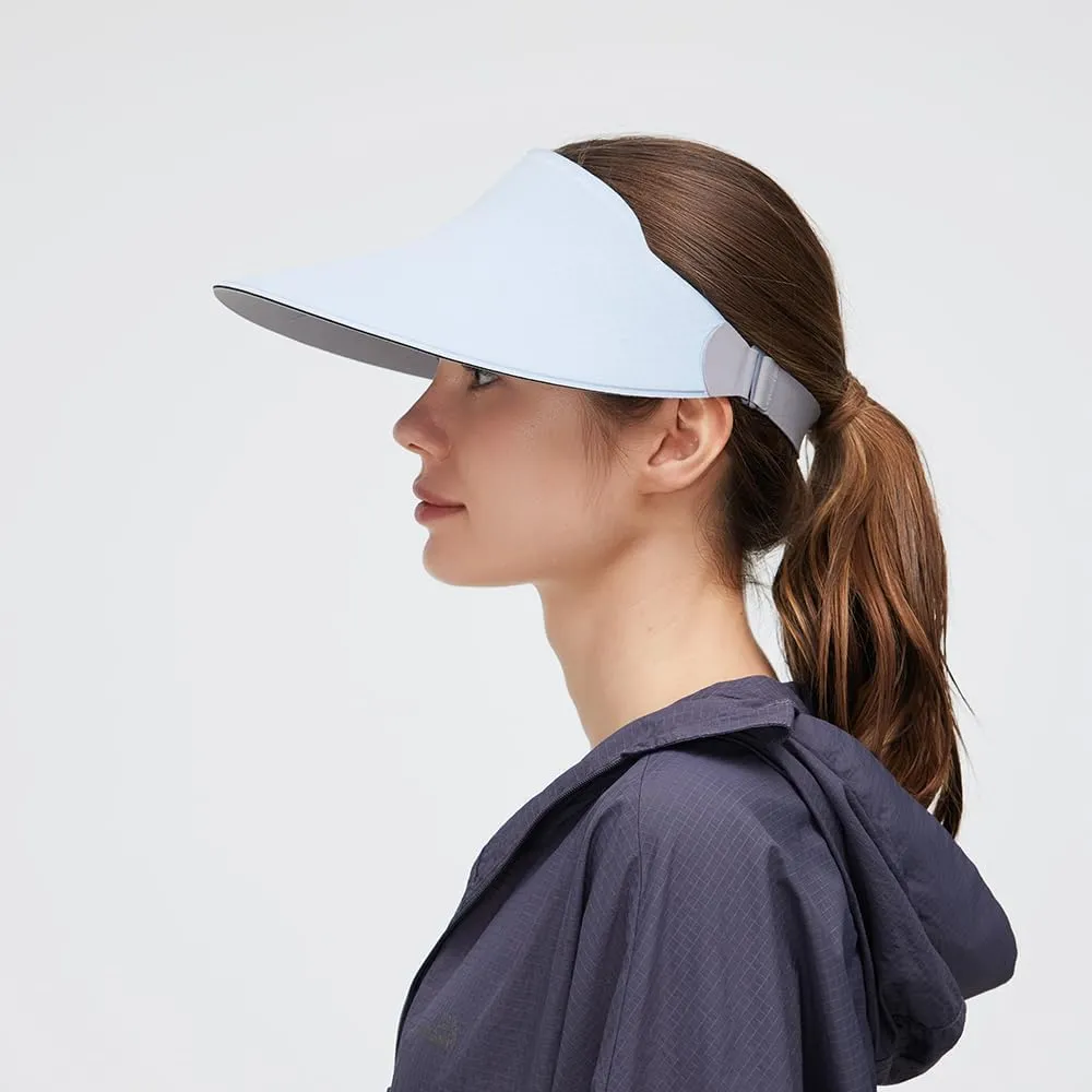 Women Wide Brim Sun Visor Hat Foldable UPF 50  Roll Up Packable Beach Cap Double Sided Wear UPF50 