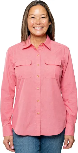 Women's Long Sleeve Field Shirt Pro, UPF 30  Outdoor Fishing Shirt with Built in Bug Protection