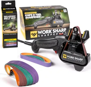Work Sharp Knife and Tool Sharpener with extra replacement belts - Makes a great Father's Day gift