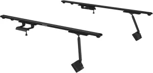 Yakima RibCage Custom Rooftop Track System with 48 Inch HD Track Sections Compatible with Jeep Wrangler JK 4DR Hardtop, Black