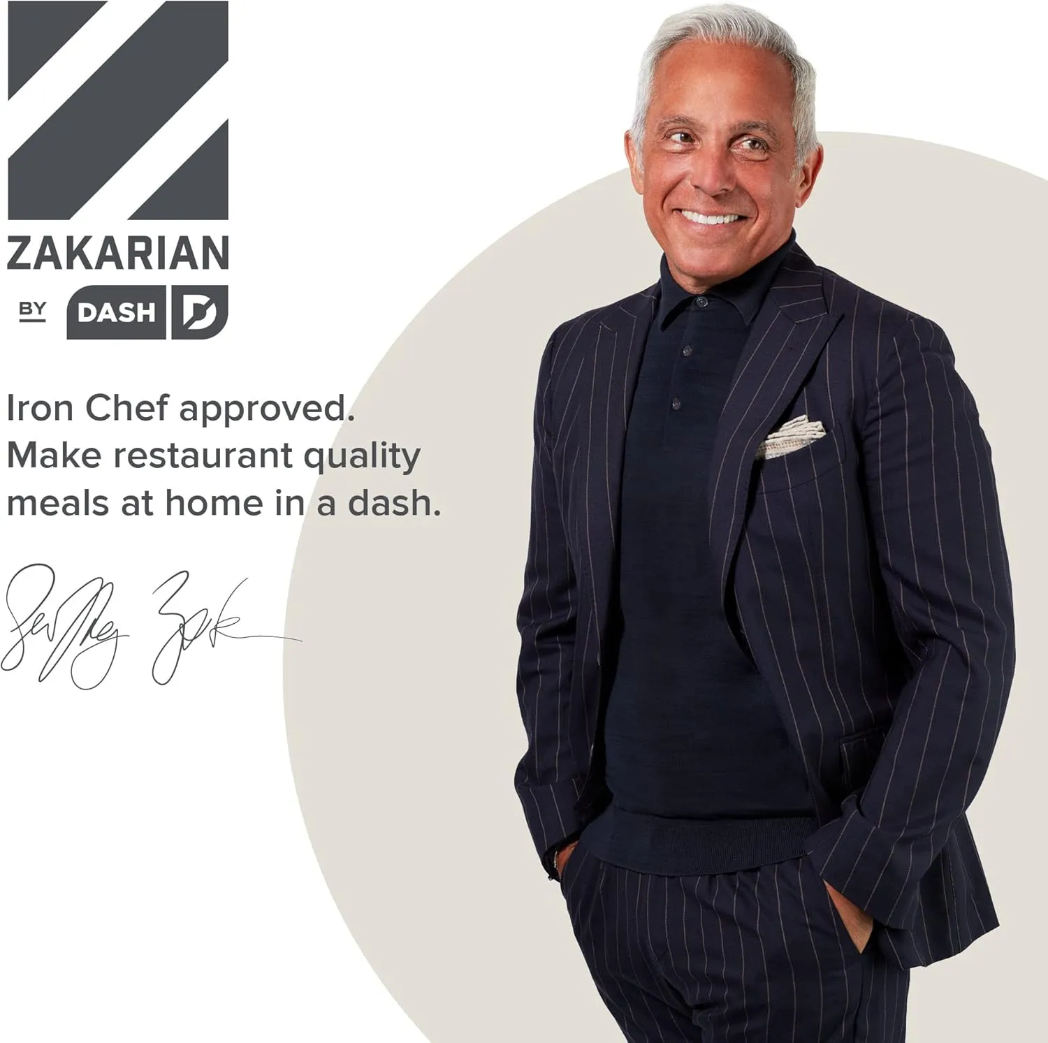 Zakarian by Dash 11 Inch Nonstick Cast Iron Skillet, Titanium Ceramic Coated Frying Pan, Grey