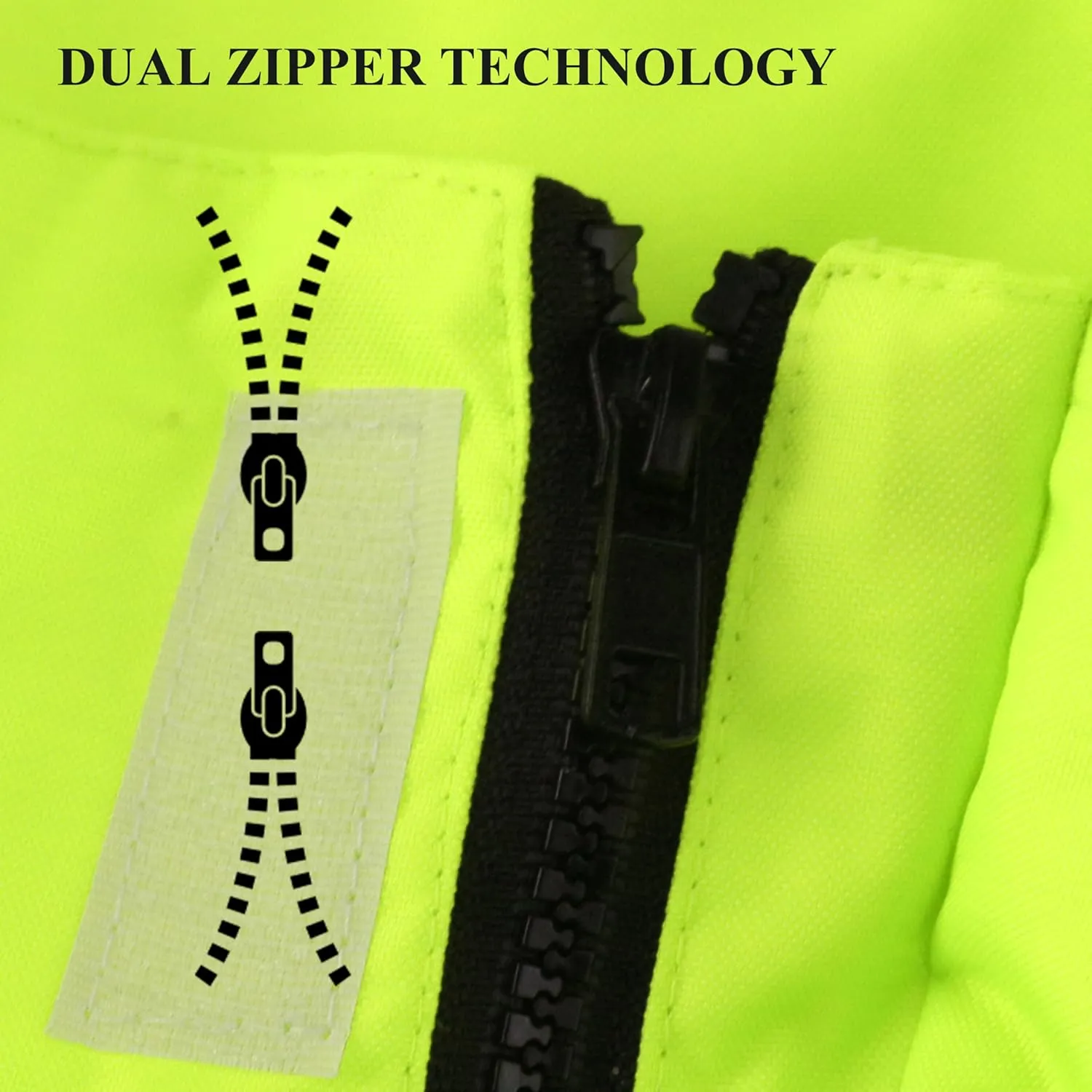 Z&Q LABOR Raincoat Safety Work Rain Gear for Men Waterproof with Hood, High Visibility Rain Gear,Rain Suits for Men