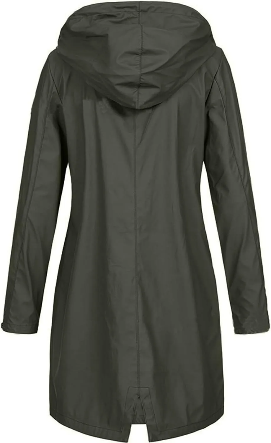 ZEFOTIM Womens Rain Jacket with Hood Waterproof Light Weight Casual Raincoat with Pockets Zip Up Hiking Jackets Clothes