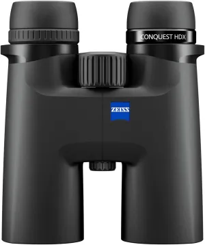 ZEISS Conquest HDX Binoculars 10x42 Waterproof, Compact with LotuTec T* HD Coated Glass for Optimal Clarity in All Weather Conditions for Bird Watching, Hunting, Sightseeing, Black