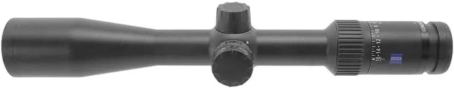 ZEISS Conquest V4 4-16x44 Riflescope with 68 Zbi Illuminated Reticle with Side Parallax Adjustment and Capped Elevation Turret - .25 MOA, Black