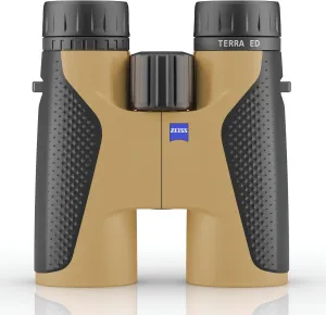 ZEISS Terra ED Binoculars 10x42 Waterproof, and Fast Focusing with Coated Glass for Optimal Clarity in All Weather Conditions for Bird Watching, Hunting, Sightseeing, Black-Sand