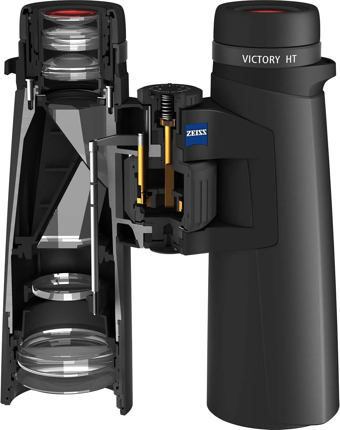 ZEISS Victory HT Binoculars 10x54 Comfort Focus, Waterproof, Coated Glass for Bird Watching, Hunting, and Outdoors for Twilight and Low Light Wildlife Observation, Black