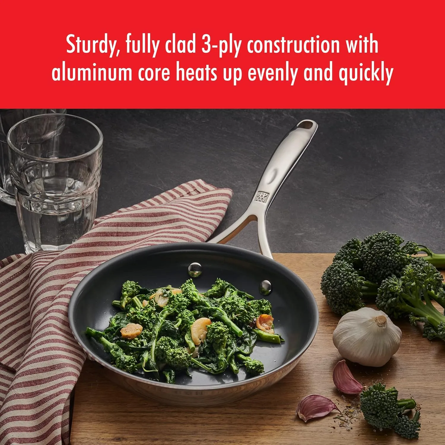 Zwilling Spirit Energy   8-inch Stainless Steel Ceramic Nonstick Fry Pan