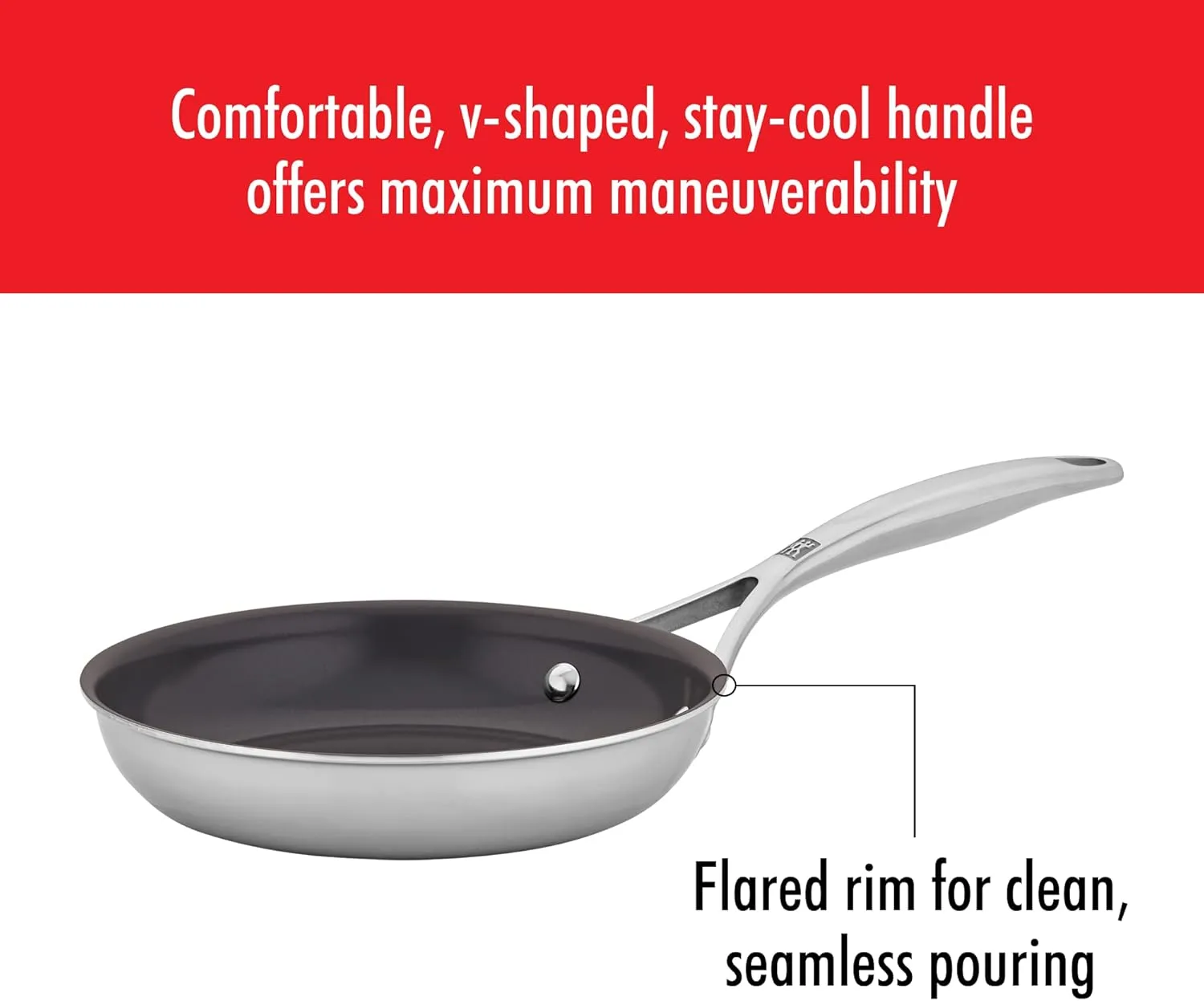Zwilling Spirit Energy   8-inch Stainless Steel Ceramic Nonstick Fry Pan
