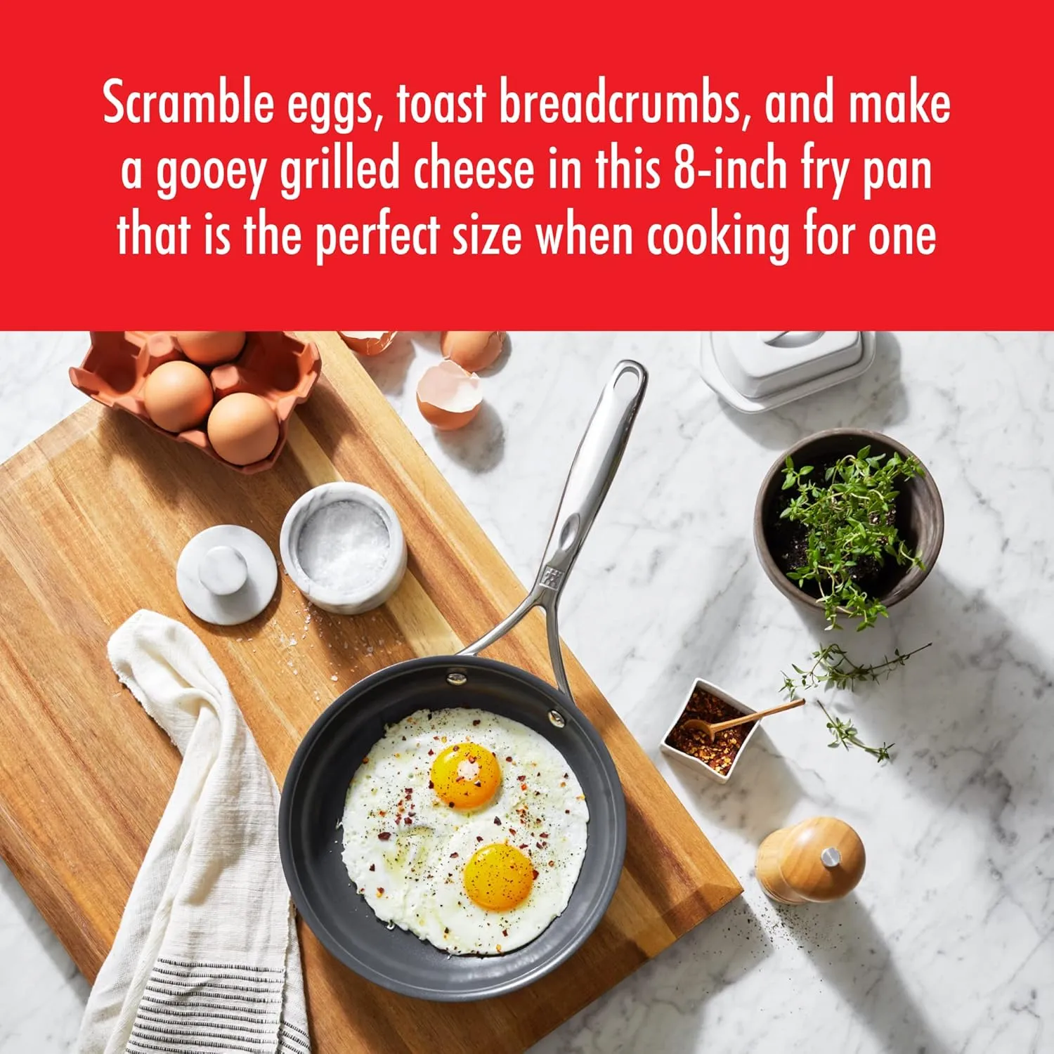 Zwilling Spirit Energy   8-inch Stainless Steel Ceramic Nonstick Fry Pan