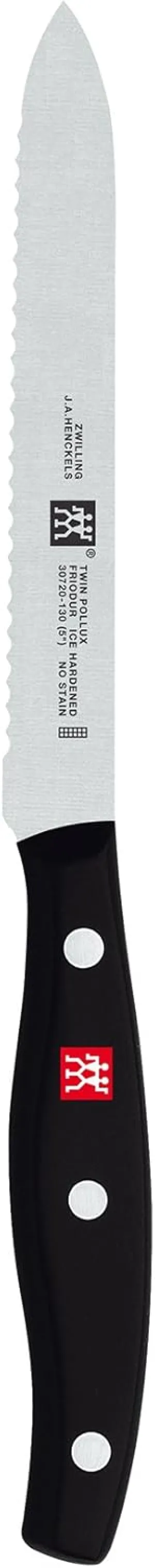 ZWILLING Twin Signature 5-inch Utility Knife, Razor-Sharp, Made in Company-Owned German Factory with Special Formula Steel perfected for almost 300 Years, Dishwasher Safe,Black